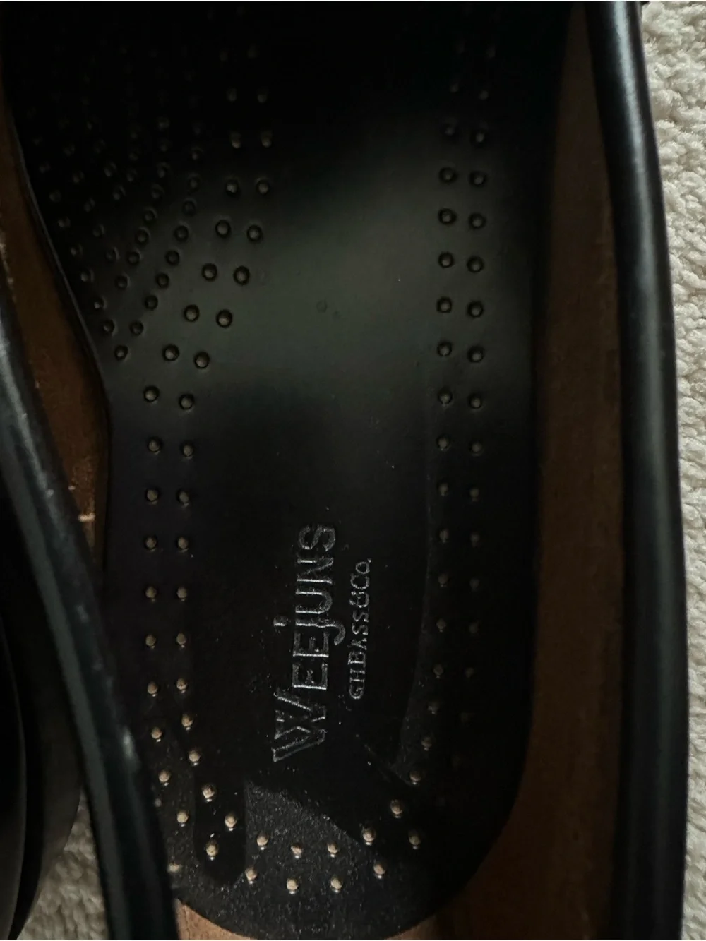 G.H. Bass & Co. Weejuns Black Patent Leather Penny Loafers Men’s 10.5